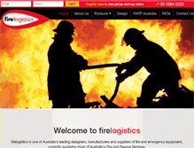 Tablet Screenshot of firelogistics.com.au